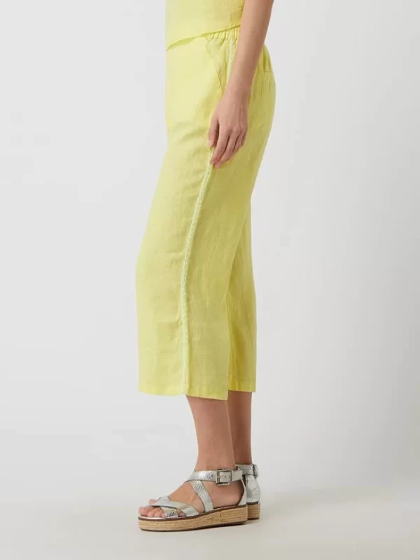 Emily Van Den Bergh Culotte Aus Leinen – Hellgelb 7