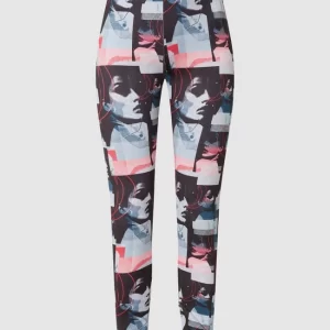 HUGO Stretchhose Mit Allover-Muster Modell ‘Nakei’ – Schwarz 9