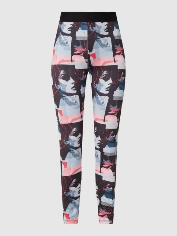 HUGO Stretchhose Mit Allover-Muster Modell ‘Nakei’ – Schwarz 3