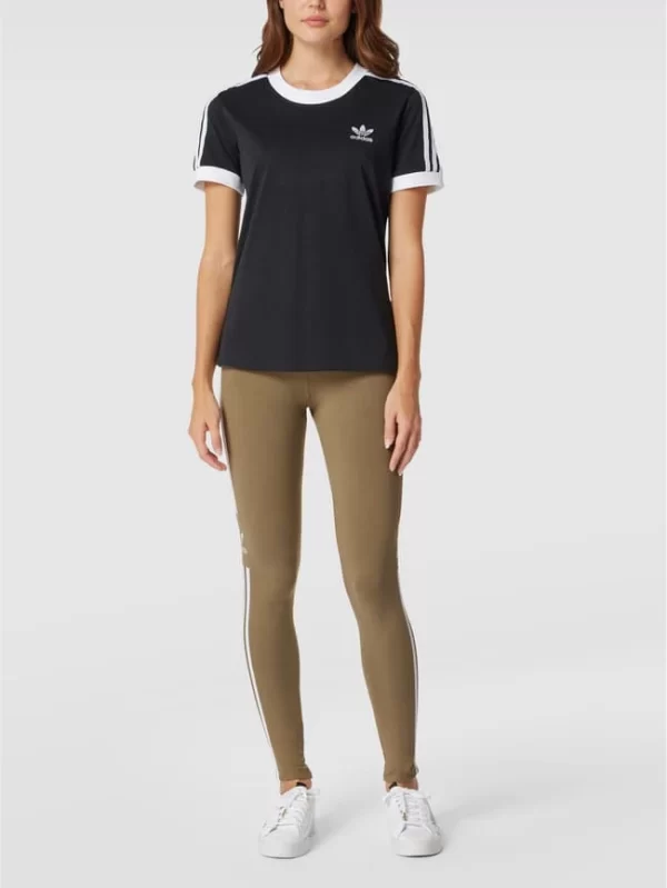 Adidas Originals Leggings Mit Logo-Streifen – Olivgrün 1