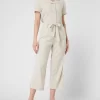 Only Culotte Aus Leinenmischung Modell ‚Caro‘ – Beige 19