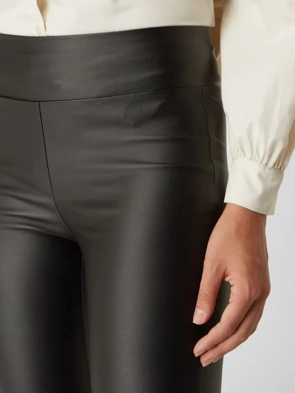 Soyaconcept Leggings In Leder-Optik – Schwarz 4