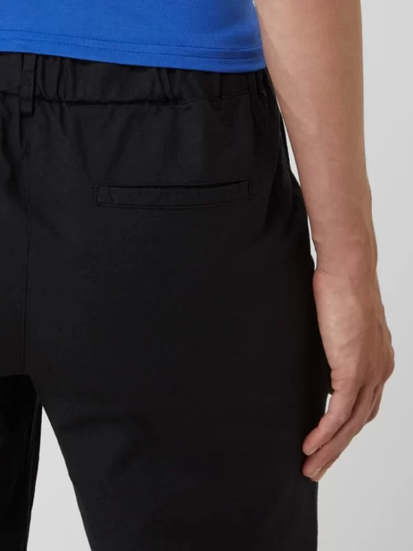 Milano Italy Culotte Aus Baumwoll-Leinen-Mix – Schwarz 4