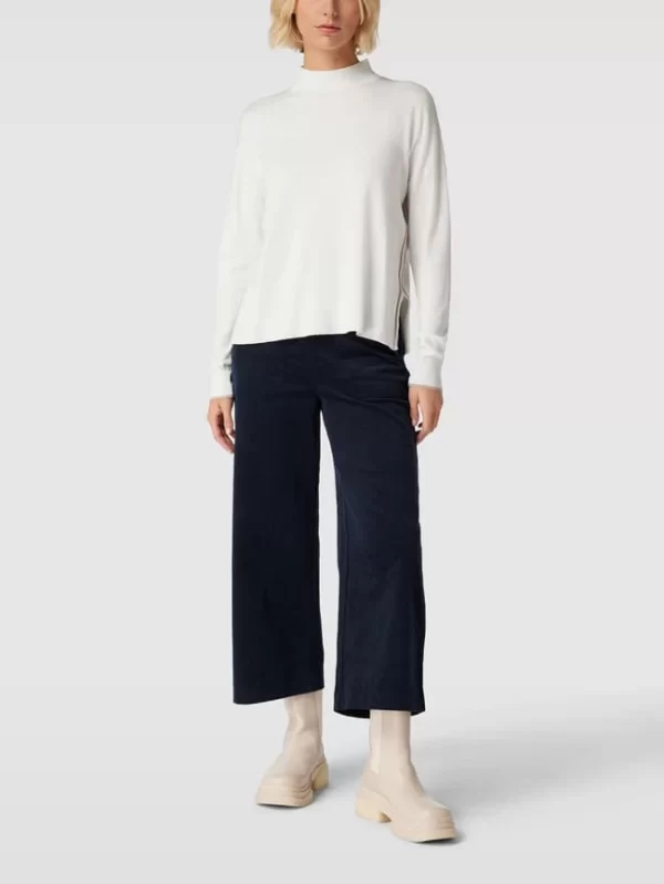 ICHI Culotte In Cord-Optik – Marineblau 1