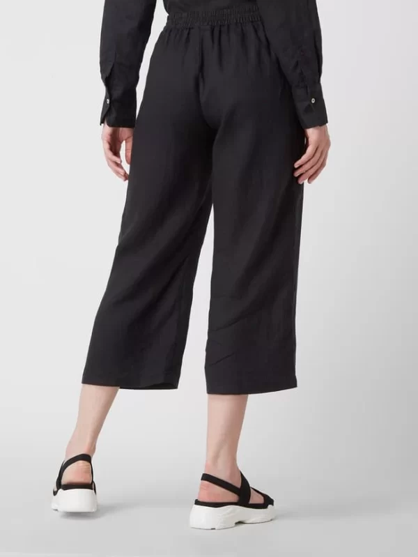 Emily Van Den Bergh Culotte Aus Leinen – Schwarz 6