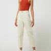 Mango Cropped High Waist Jeans Aus Baumwolle Modell ‘Slouchy’ – Offwhite 19