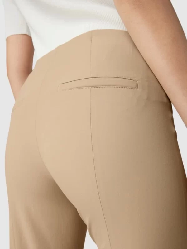 Cambio Verkürzte Mid Rise Bundfaltenhose Im Straight Fit – Sand 4