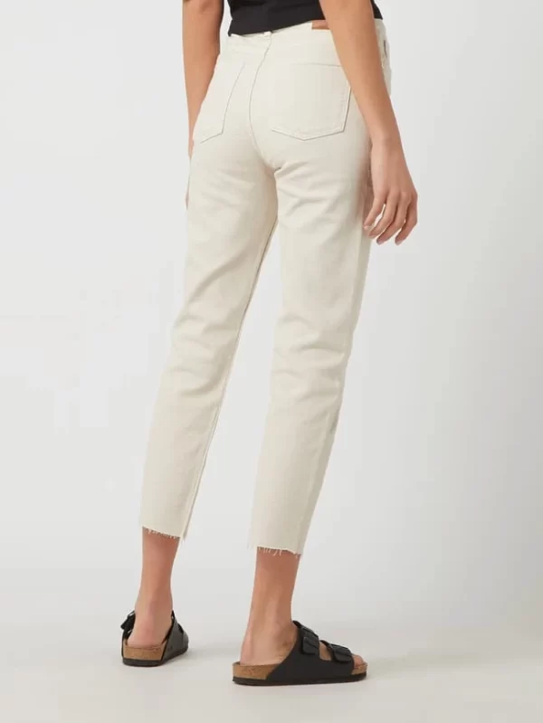 Only Straight Fit High Waist Jeans Mit Stretch-Anteil Modell ‘Emily’ – Beige 6