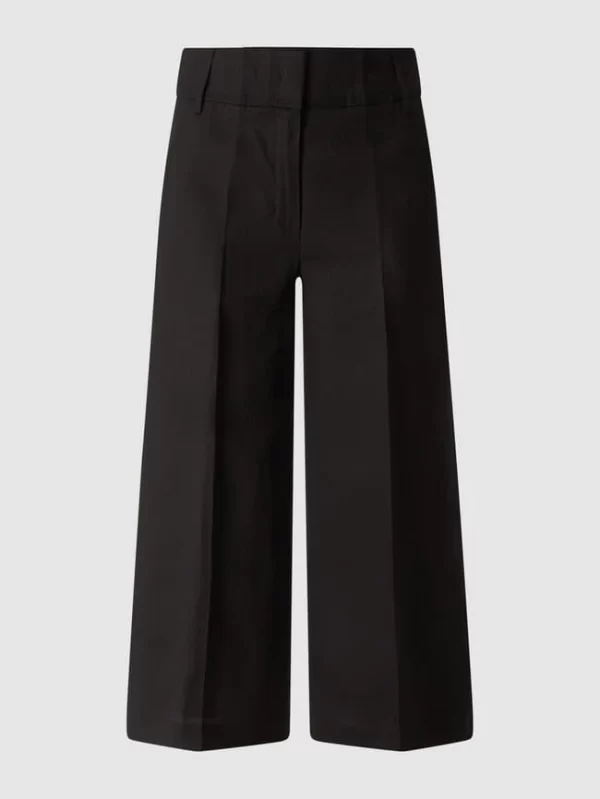 Taifun Culotte Aus Lyocell-Leinen-Mix – Schwarz 3
