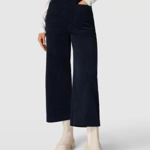 ICHI Culotte In Cord-Optik – Marineblau 13
