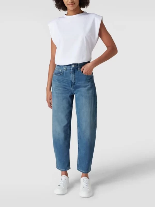 MAC Mom Fit Jeans Mit Stretch-Anteil Modell ‘Ava Banana’ – Hellblau 1