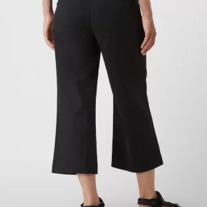 Milano Italy Culotte Aus Baumwoll-Leinen-Mix – Schwarz 15