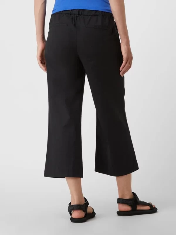 Milano Italy Culotte Aus Baumwoll-Leinen-Mix – Schwarz 6