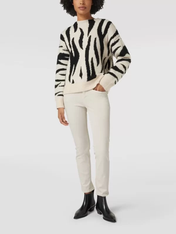 Cambio Mid Rise Jeans Im Straight Fit – Sand 1