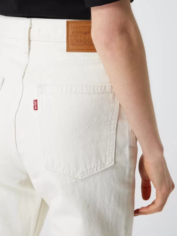 Levi’s® Slim Straight Fit High Waist Jeans Aus Baumwolle Modell ’70s™’ – Offwhite 4
