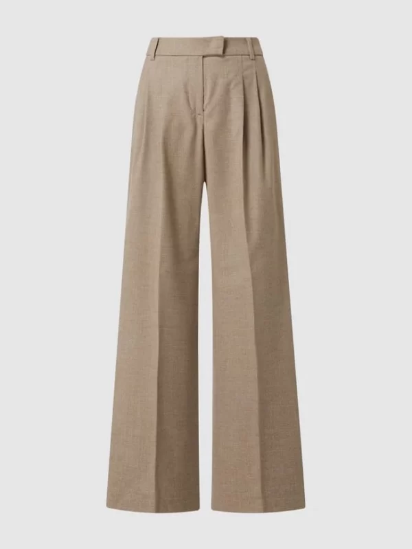 SEDUCTIVE Bundfaltenhose Aus Wollmischung Modell ‘Cercia’ – Beige 3