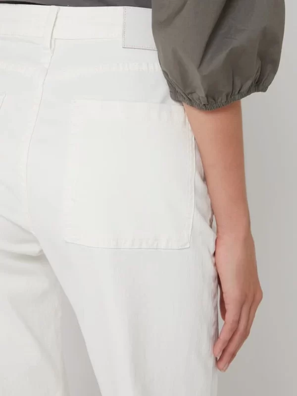 Opus Cropped Jeans Mit Stretch-Anteil Modell ‘Marny’ – Offwhite 4