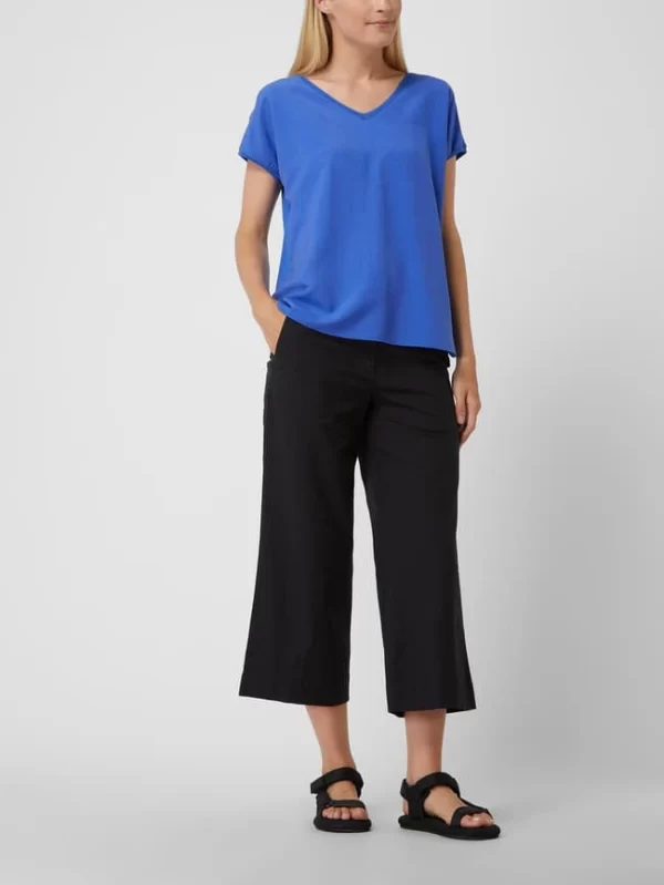 Milano Italy Culotte Aus Baumwoll-Leinen-Mix – Schwarz 1