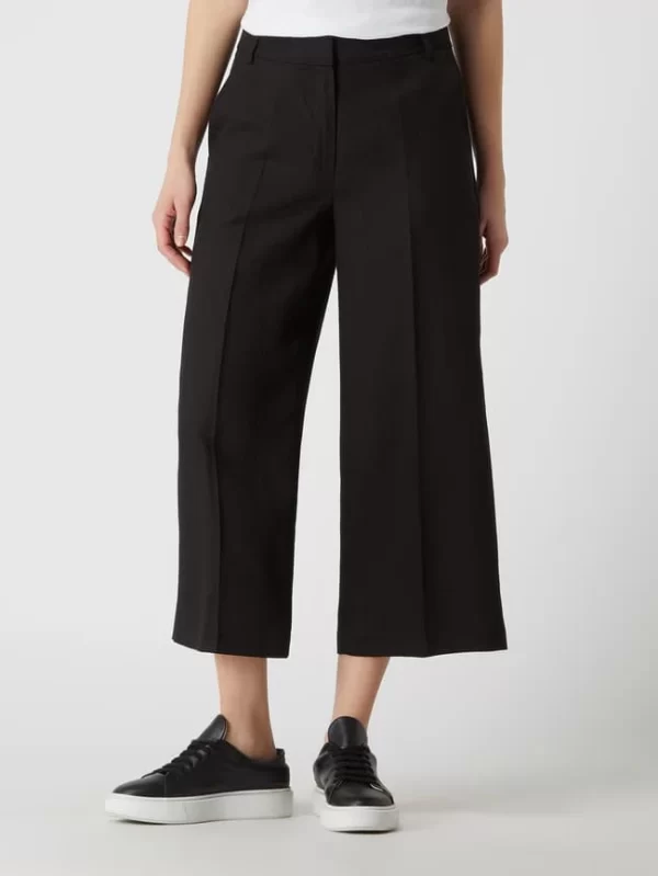 Taifun Culotte Aus Lyocell-Leinen-Mix – Schwarz 5