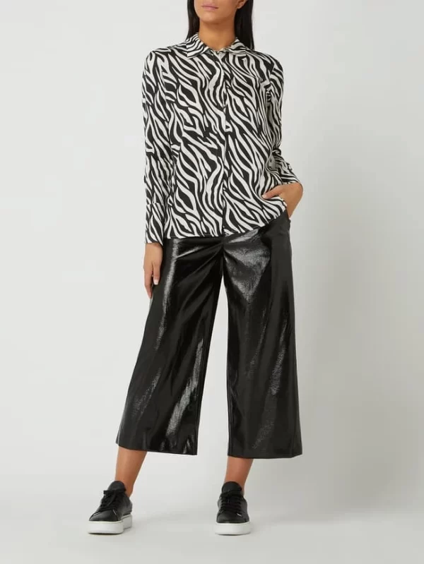 Taifun Culotte In Leder-Optik – Schwarz 1