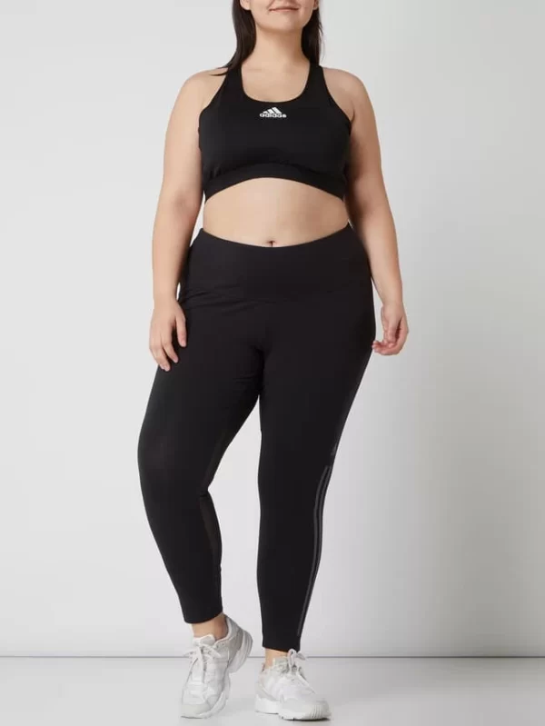 Adidas Sportswear Plus PLUS SIZE Leggings Mit Mesheinsatz – Schwarz 1