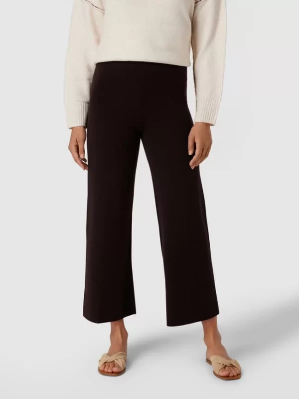 Drykorn High Waist Culotte Aus Schurwoll-Baumwoll-Mix – Dunkelbraun 5