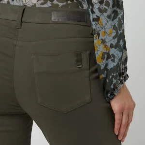 Luisa Cerano Skinny Fit Hose Mit Stretch-Anteil – Olivgrün 11