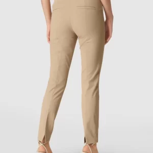 Cambio Verkürzte Mid Rise Bundfaltenhose Im Straight Fit – Sand 15