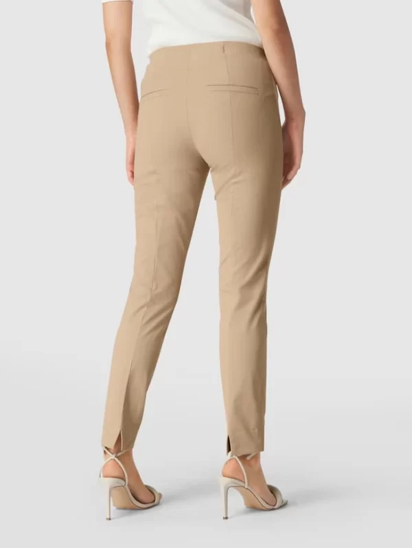 Cambio Verkürzte Mid Rise Bundfaltenhose Im Straight Fit – Sand 6