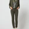 Luisa Cerano Skinny Fit Hose Mit Stretch-Anteil – Olivgrün 17