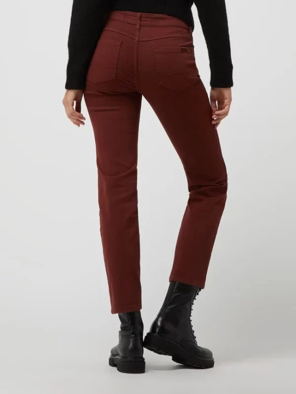 Zerres Straight Fit Jeans Mit Stretch-Anteil Modell ‘Cora’ – Dunkelrot 6