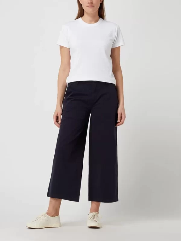 S.Oliver RED LABEL Culotte Mit Stretch-Anteil – Marineblau 1
