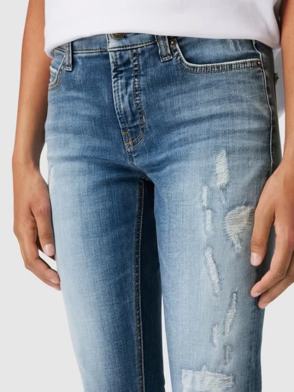 Cambio Jeans Mit Label-Patch – Blau 4