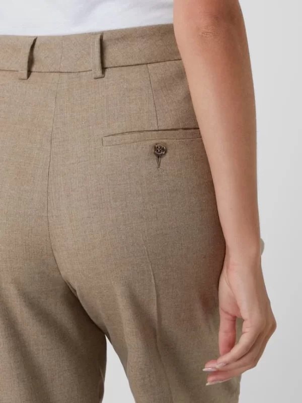 SEDUCTIVE Bundfaltenhose Aus Wollmischung Modell ‘Cercia’ – Beige 4