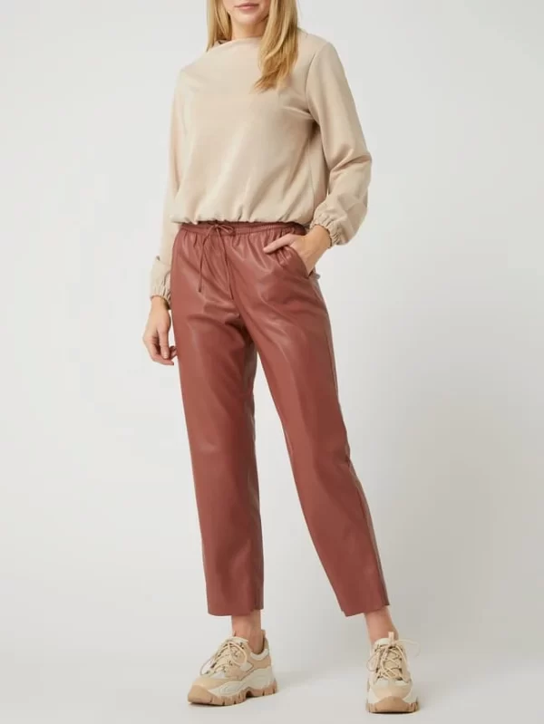 Someday Culotte In Leder-Optik Modell ‚Carilo‘ – Terrakotta 1