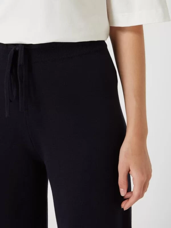 Fynch-Hatton Culotte Mit Elastischem Bund – Marineblau 4