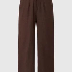 Redraft Culotte Aus Leinen-Viskose-Mix – Dunkelbraun 9