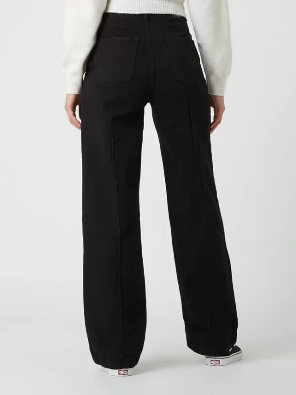 Mango High Waist Jeans Aus Baumwolle Modell ‘Priscila’ – Schwarz 6