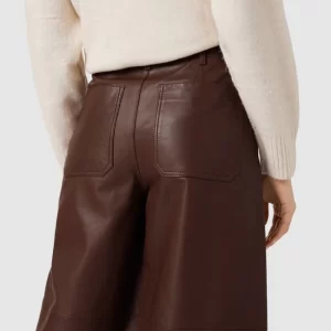 Weekend Max Mara Culotte Aus Leder Modell ‚Gong‘ – Cognac 11