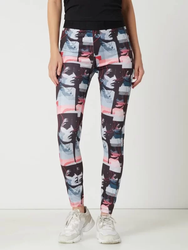 HUGO Stretchhose Mit Allover-Muster Modell ‘Nakei’ – Schwarz 5