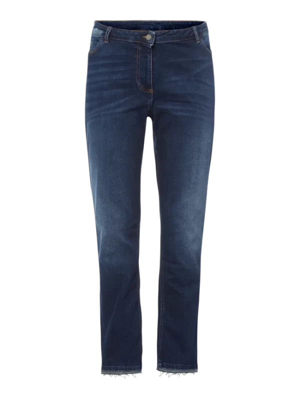 Persona By Marina Rinaldi PLUS SIZE Perfect Fit Jeans Im Used Look – Marineblau 3