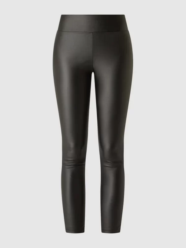 Soyaconcept Leggings In Leder-Optik – Schwarz 3