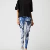 Reebok Active Sportleggings Mit Allover-Muster – Blau 19