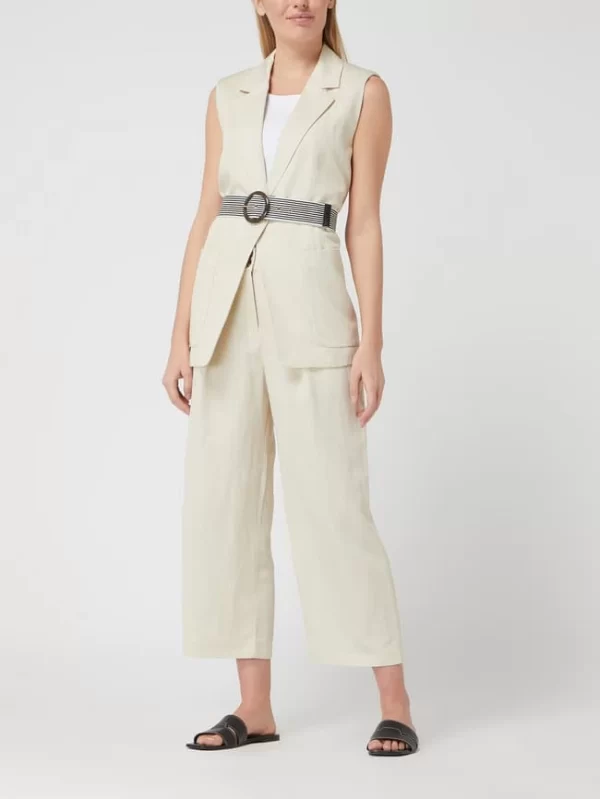 Esprit Collection Culotte Aus Lyocell-Leinen-Mix – Sand 1