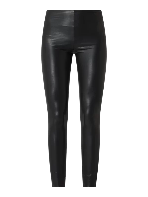 REVIEW Leggings In Leder-Optik – Schwarz 3