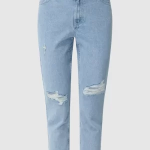 Only Mom Fit Jeans Aus Baumwolle Modell ‘Jagger’ – Hellblau 9