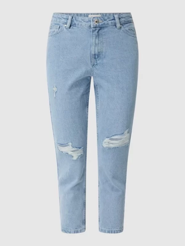 Only Mom Fit Jeans Aus Baumwolle Modell ‘Jagger’ – Hellblau 3