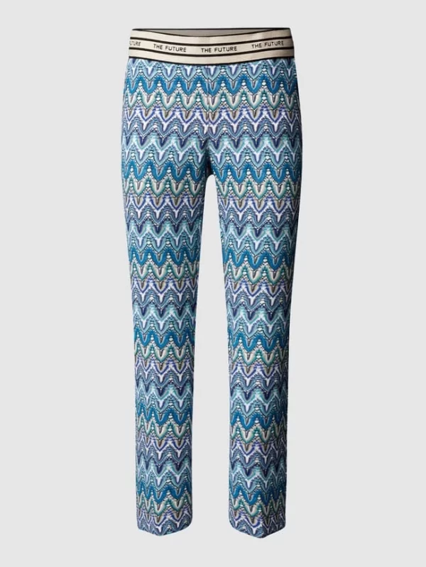 Cambio Hose Mit Allover-Muster – Blau 3