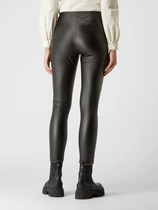 Soyaconcept Leggings In Leder-Optik – Schwarz 6