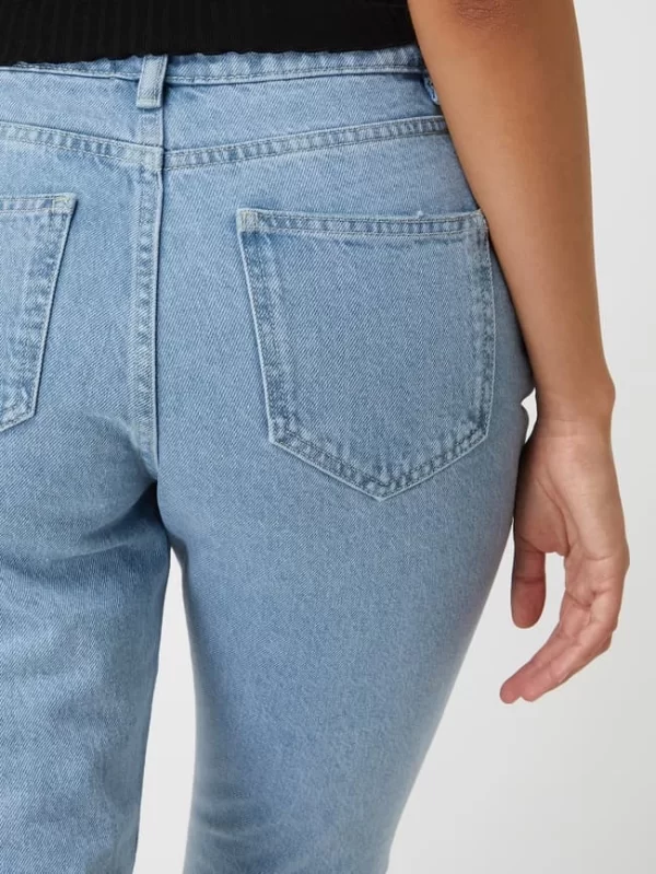 Only Mom Fit Jeans Aus Baumwolle Modell ‘Jagger’ – Hellblau 4
